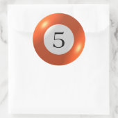 Aufkleber - Billard - 5 Ball (Tasche)