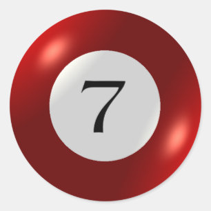 Aufkleber - Billard - 7 Ball