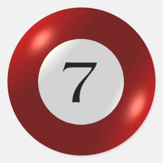 Aufkleber - Billard - 7 Ball (Vorderseite)