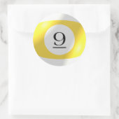 Aufkleber - Billard - 9 Ball (Tasche)