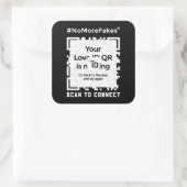 Aufkleber BLACK - QR - PURE Collection (Tasche)
