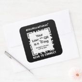 Aufkleber BLACK - QR - PURE Collection (Umschlag)