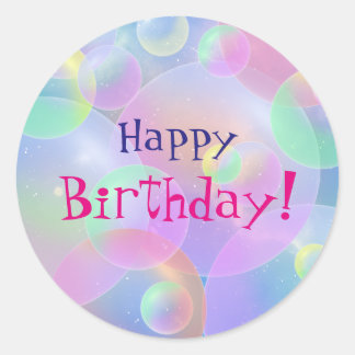 Aufkleber - Blasen - personalisierbar