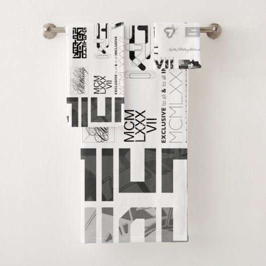 Aufkleber [BLK/GRY] Badhandtuch Set (Insitu)