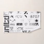 Aufkleber [BLK/GRY] Badhandtuch Set (Handtuch)