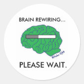 Aufkleber "BRAIN REWIRD" (Vorderseite)
