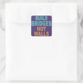 Aufkleber "Bridges Not Walls bauen" (Tasche)