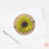 Aufkleber - Burlap- und Regenblume (Umschlag)