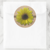 Aufkleber - Burlap- und Regenblume (Tasche)