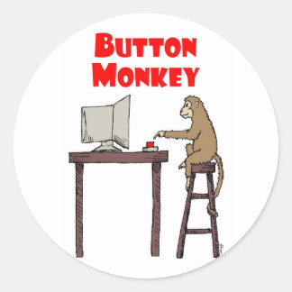 Aufkleber "Button Monkey"