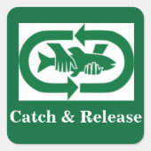 Aufkleber "Catch & Release" (Vorderseite)