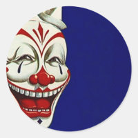 Aufkleber Clown bemalt Gesichtsvergnügen glücklich