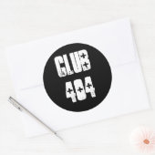 Aufkleber "Club 404" mit Shotgun Ambulance Schrift (Umschlag)