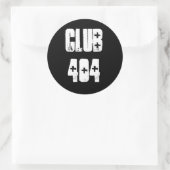 Aufkleber "Club 404" mit Shotgun Ambulance Schrift (Tasche)