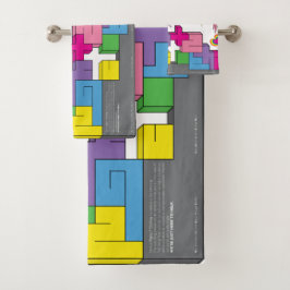 Aufkleber [CMYK/RNBW] Handtuch Badhandtuch Set