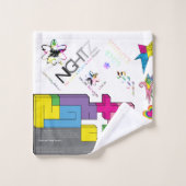 Aufkleber [CMYK/RNBW] Handtuch Badhandtuch Set (Waschlappen)