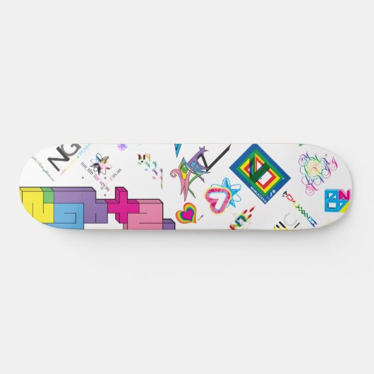 Aufkleber [CMYK/RNBW] Skateboard (Horizontal)