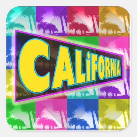 Aufkleber "Coloring California 2" (Vorderseite)