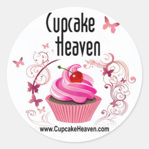Aufkleber "Cupcake Heaven" für die Verpackung von 