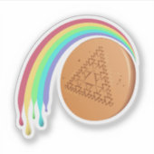 Aufkleber Dalgona, Dreiländerschmelze (Vorderseite)