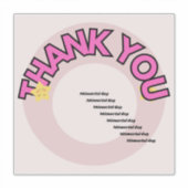 Aufkleber Danke zum Gedenktag (Vorderseite)