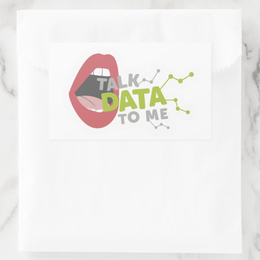 Aufkleber - Daten mit mir besprechen (Tasche)