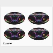 Aufkleber-Decal-Radio-Logo Ovaler Aufkleber (Blatt)