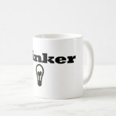 Aufkleber: Denker-Tasse Kaffeetasse (VorderseiteRechts)