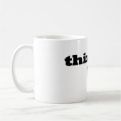 Aufkleber: Denker-Tasse Kaffeetasse (Links)