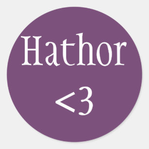 Aufkleber der ägyptischen Göttin Hathor-Liebe