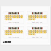 Aufkleber der Irak 12-monatig mit Kampagnen-Stern (Blatt)