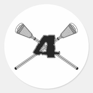 Aufkleber der Lacrosse-Zahl-04