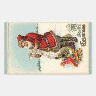 Aufkleber der Liste des Weihnachtsmanns