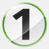 Aufkleber der Nr. 1 (Vorderseite)