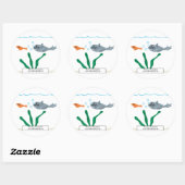 Aufkleber "Der Ozean" (Blatt)