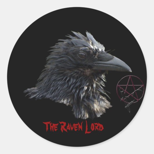 Aufkleber "Der Raven Lord" (Vorderseite)