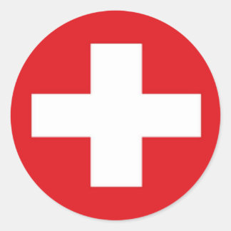 Aufkleber der Schweizer Flagge