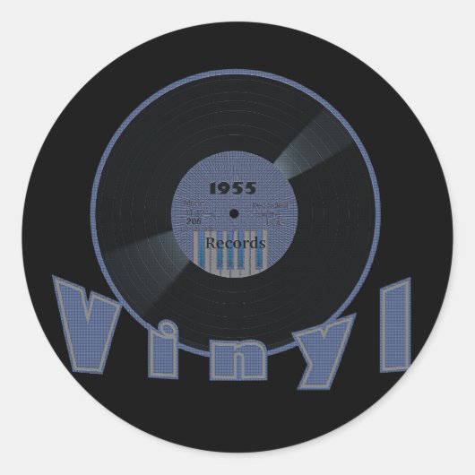 Aufkleber der VINYL33 U/min Aufzeichnungs-1955 (Vorderseite)