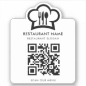 Aufkleber des benutzerdefinierten QR-Codes (Vorderseite)