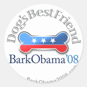 Aufkleber des besten Freunds Barkeobama-Hundes
