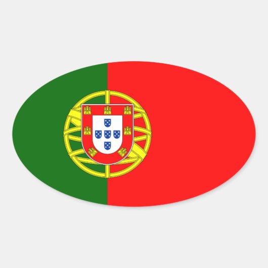 Aufkleber des Flaggenstaats | Flagge Portugals (Vorderseite)