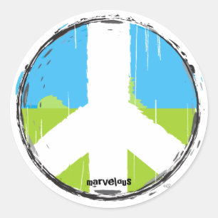 Aufkleber des Friedenszeichen-No2