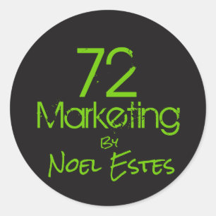 Aufkleber des Logos 72marketing