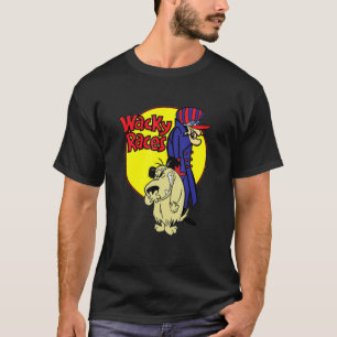 Aufkleber des Mannes und ein Hund Funny Yellow Cir T-Shirt