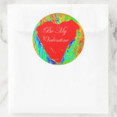 Aufkleber des roten Herzens (Tasche)