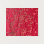 Aufkleber des roten Herzens, digital Wandteppich (Vorderseite (Horizontal))