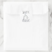 Aufkleber des Silbers Save the Date, (Tasche)