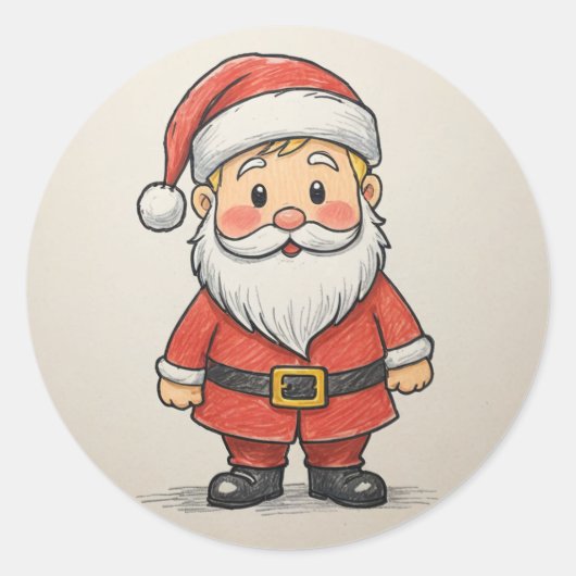 Aufkleber des Weihnachtsmanns (Vorderseite)