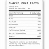 Aufkleber - Design 2 (Vorderseite)