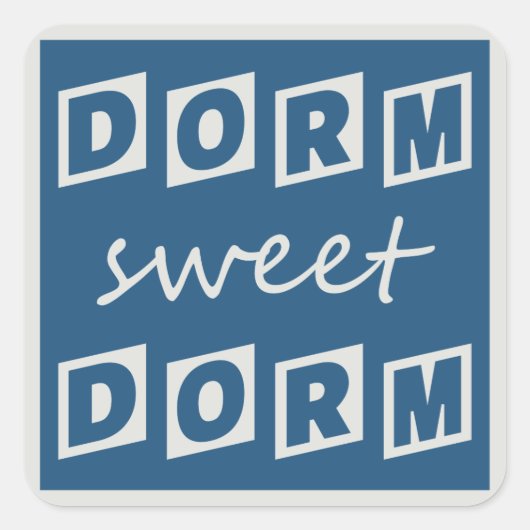Aufkleber "Dorm Sweet Dorm" (Vorderseite)